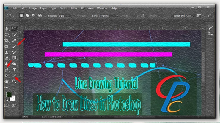 Photoshop Line Drawing Tutorial