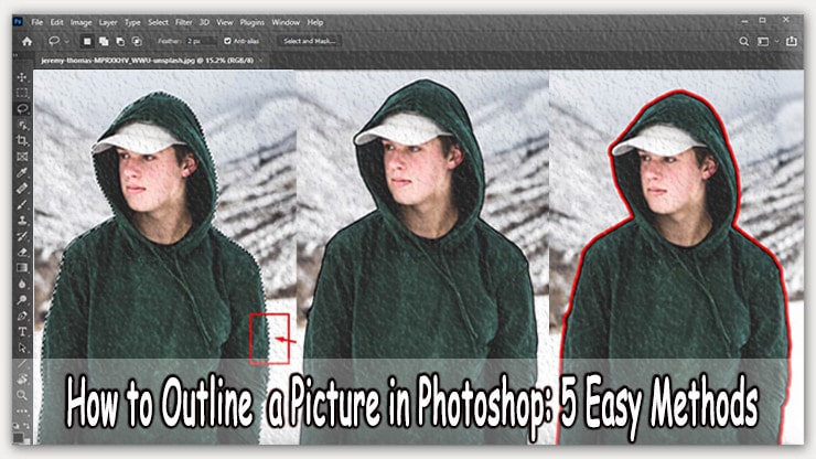 How to Outline a Picture in Photoshop 5 Easy Methods