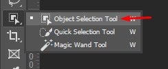 Opening Object Selection Tool