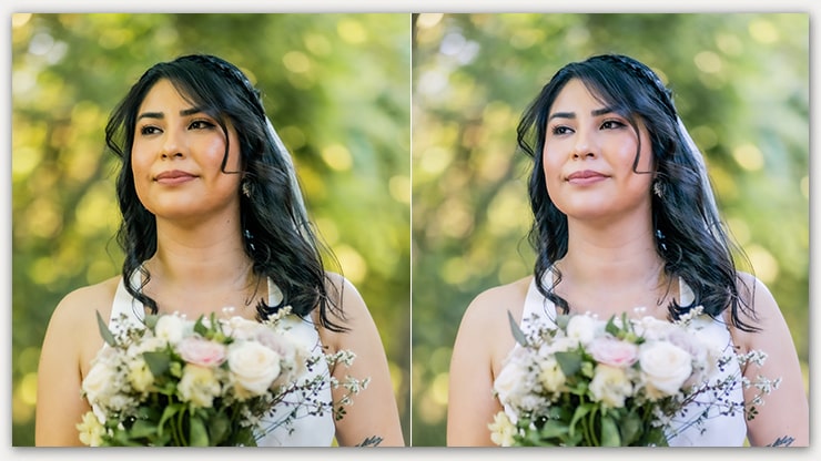 Fixing Color Tone of Wedding Image