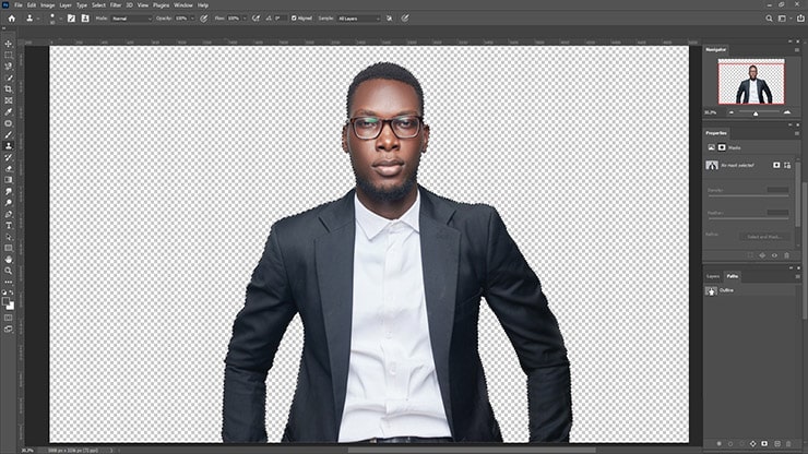 Make Transparent Background using The Pen Tool